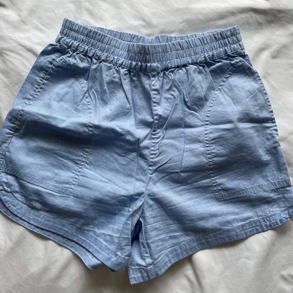 Monki oxford fabric shorts size xxs